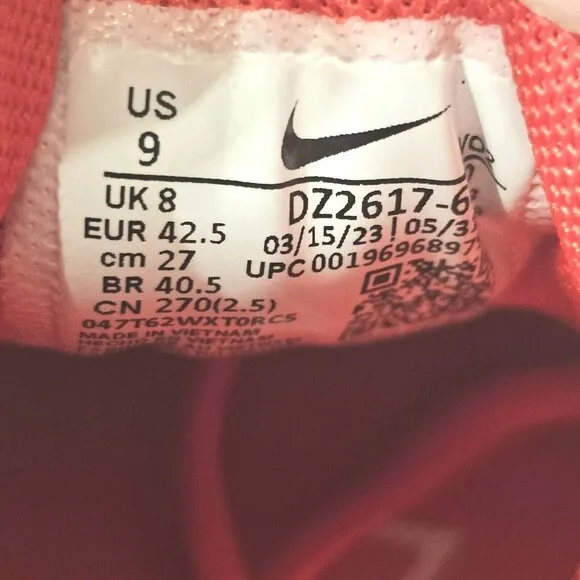 Nike Metcon 9 University Red Cross Training Gym Shoes DZ2617-600 - Men's Size 9
