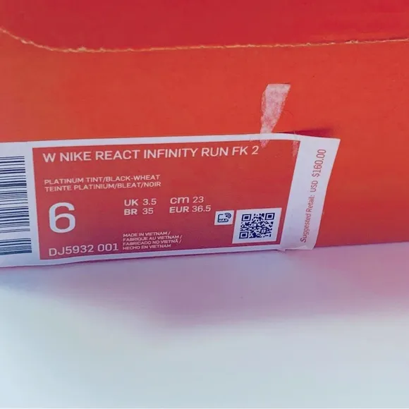 Nike React Infinity Run FK 2 DJ5932 001 Women’s 6