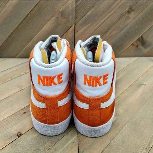 Nike SB Blazer Mid‎ Skateboard Sneakers Mens Size 7.5 Burnt Orange Casual Shoes