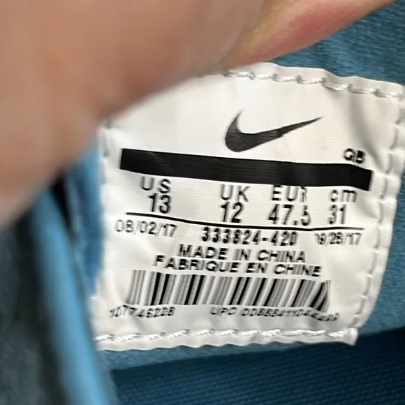 Nike SB Zoom Stefan Janoski Shoes Noise Aqua Men’s 13 Suede Lace Up Rare Color