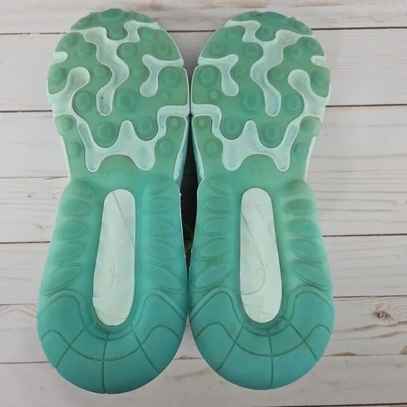 Nike Shoes Mens 7 Blue Green Air Max‎ 270 React Hyper Jade Running A04971-301