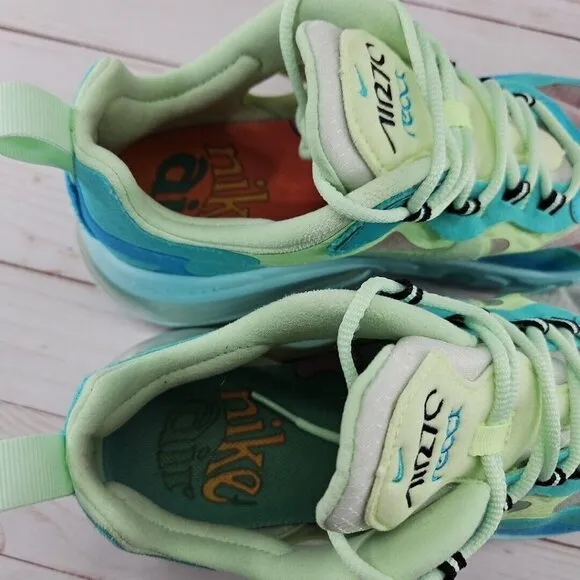 Nike Shoes Mens 7 Blue Green Air Max‎ 270 React Hyper Jade Running A04971-301