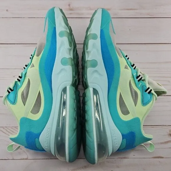 Nike Shoes Mens 7 Blue Green Air Max‎ 270 React Hyper Jade Running A04971-301