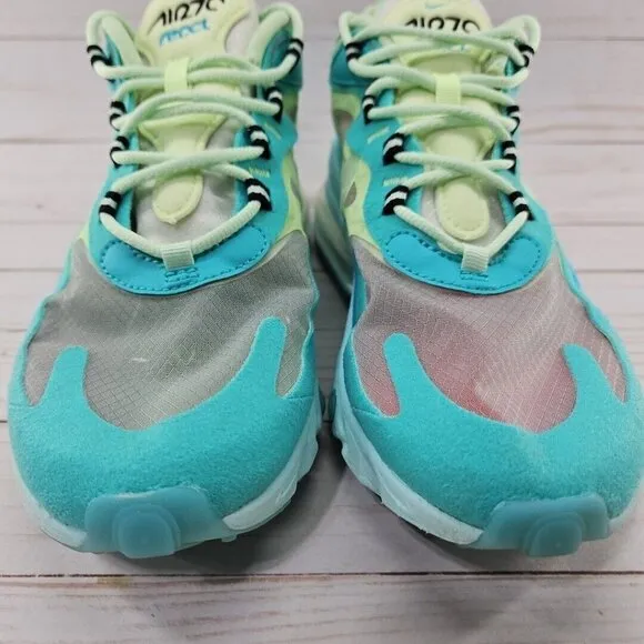 Nike Shoes Mens 7 Blue Green Air Max‎ 270 React Hyper Jade Running A04971-301