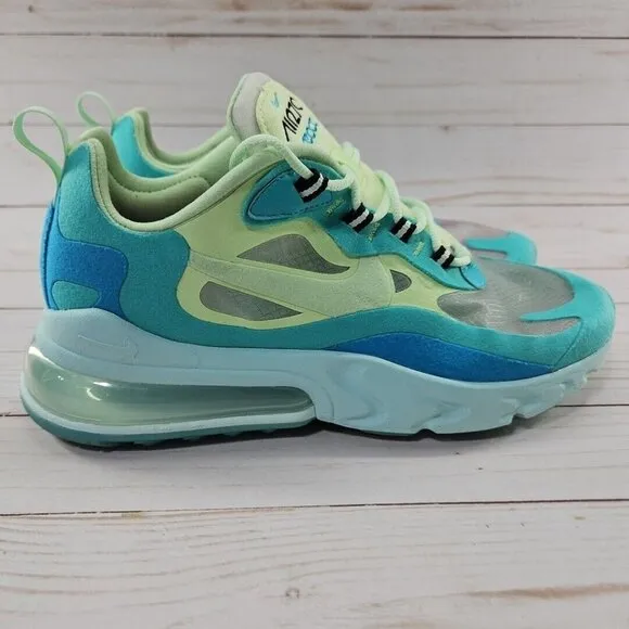 Nike Shoes Mens 7 Blue Green Air Max‎ 270 React Hyper Jade Running A04971-301