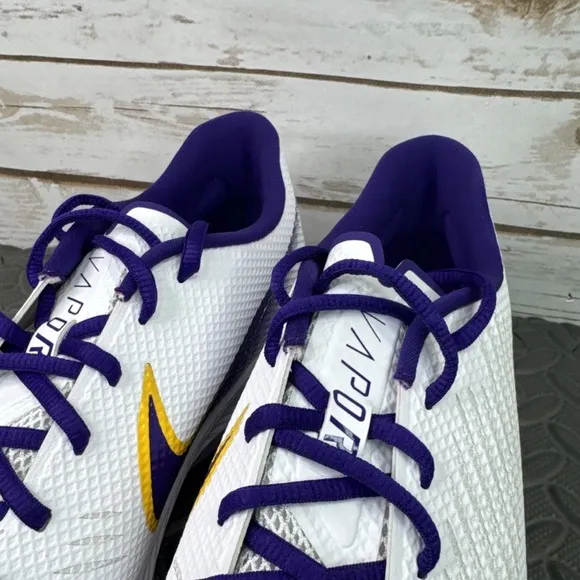 Nike Vapor Edge Turf LSU PE White Football Training Shoes Size 12.5 CV1672-109