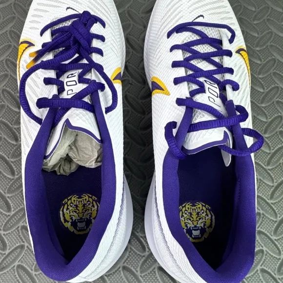 Nike Vapor Edge Turf LSU PE White Football Training Shoes Size 12.5 CV1672-109