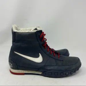 Nike Zoom Men’s 9 Air Navy Blue Leather USA Olympics Sneaker Boots