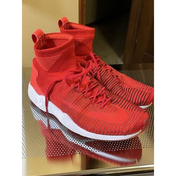 NIKE ZOOM MERCURIAL XI FK FLYKNIT MENS Size 10 UNIVERSITY RED 844626 600