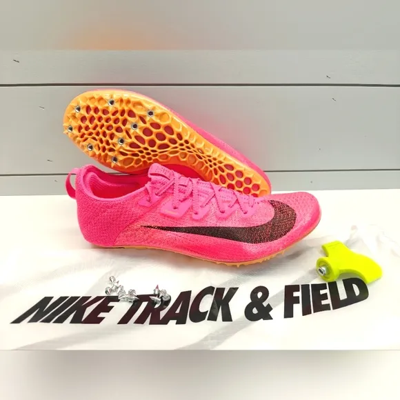 Nike Zoom Superfly Elite 2 Hyper Pink Orange Track Field Distance Cross Shoes 10