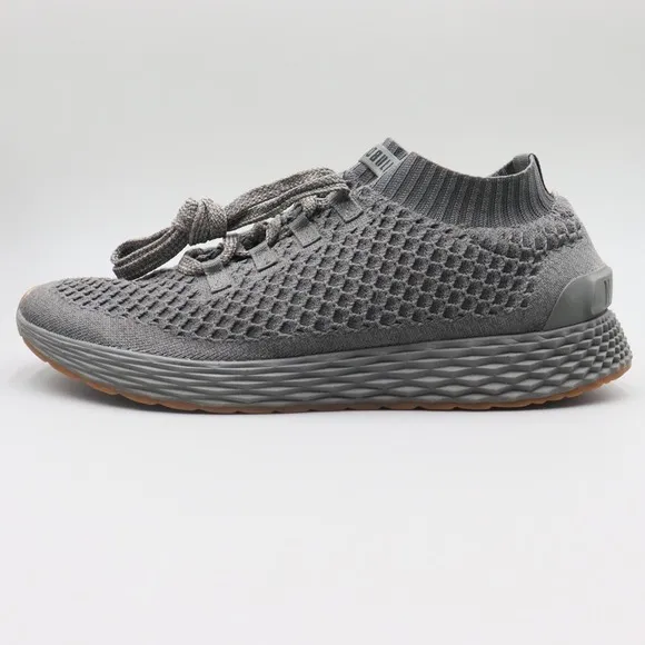 NoBull Diamond Knit Runner Mens 13 US Gray Athletic Training Shoes *No Insoles