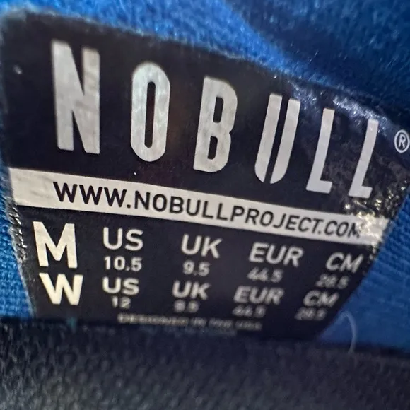 NOBULL Nautical Blue Cross Trainer Unisex Shoe - Size 10.5 Men’s
