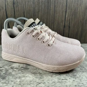NOBULL Pink SuperFabric Size 7 Training Lifting CrossFit Shoes *NO INSOLES*