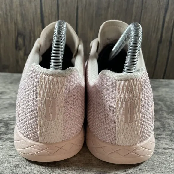 NOBULL Pink SuperFabric Size 7 Training Lifting CrossFit Shoes *NO INSOLES*