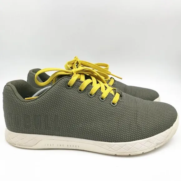 NOBULL Trainers Green Athletic Running Sneakers Shoes Mens 8.5 Womens 10