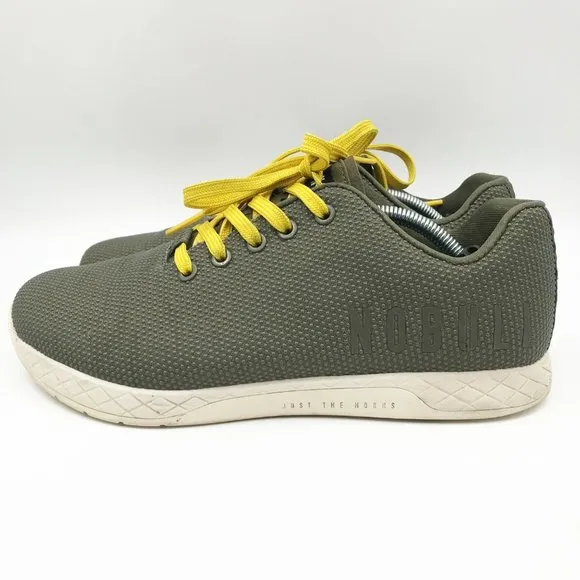 NOBULL Trainers Green Athletic Running Sneakers Shoes Mens 8.5 Womens 10