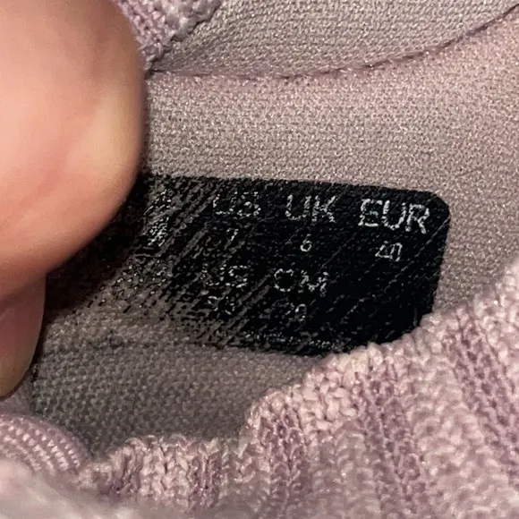 Nobull unisex Allday knit lilac sneakers size 7 men’s 8.5 women’s