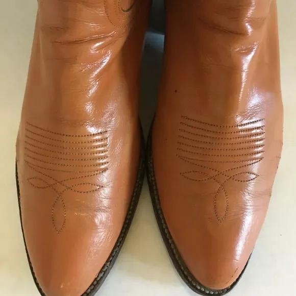 Nocana Texas Western Cowboy Brown Boots Men’s 9.5 RARE HTF Inserts included