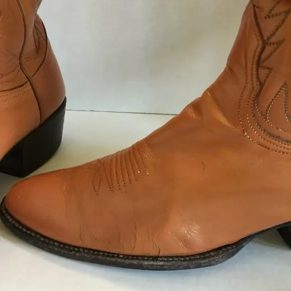 Nocana Texas Western Cowboy Brown Boots Men’s 9.5 RARE HTF Inserts included