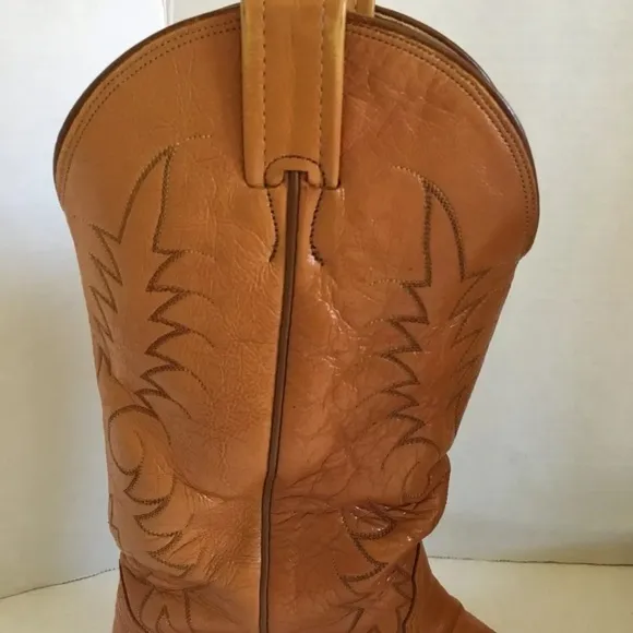 Nocana Texas Western Cowboy Brown Boots Men’s 9.5 RARE HTF Inserts included