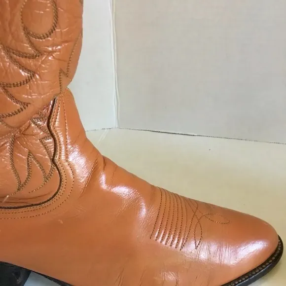 Nocana Texas Western Cowboy Brown Boots Men’s 9.5 RARE HTF Inserts included