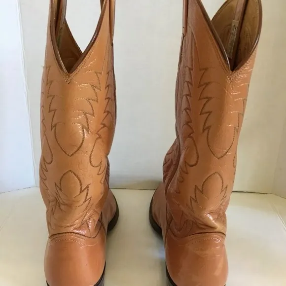 Nocana Texas Western Cowboy Brown Boots Men’s 9.5 RARE HTF Inserts included