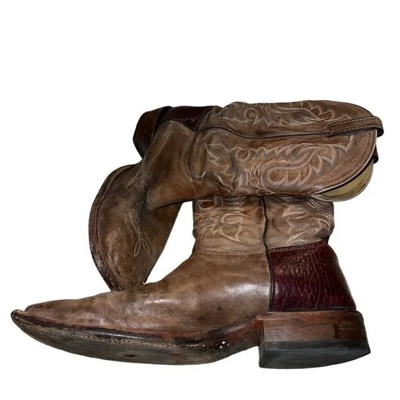 Nocona cowhide crafted in the USA square toed men’s boots size 12