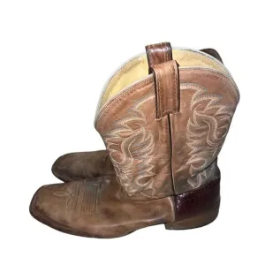 Nocona cowhide crafted in the USA square toed men’s boots size 12
