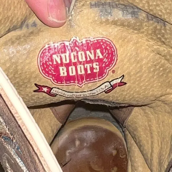 Nocona cowhide crafted in the USA square toed men’s boots size 12