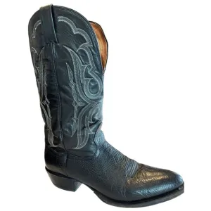Nocona Vintage 1650135403 Black BullHide Cowboy Boots- Men’s Sz 10 B Made in USA