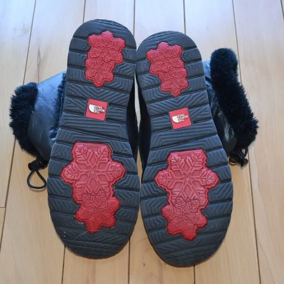 North Face Puffer Winter Boots Snow Size 11 Black