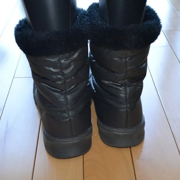 North Face Puffer Winter Boots Snow Size 11 Black