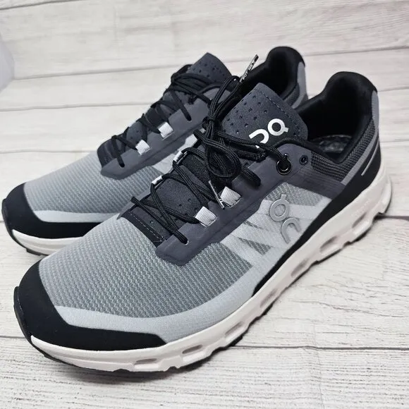NWB ON CLOUDVISTA Women's BLACK WHITE Athletic Training Running Walking Shoes 11