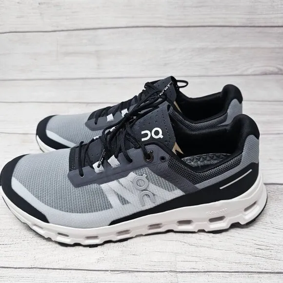NWB ON CLOUDVISTA Women's BLACK WHITE Athletic Training Running Walking Shoes 11