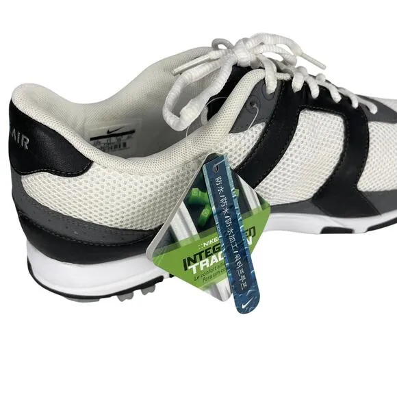NWOB NIKE AIR RANGE Men's GOLF SHOES 418539-141 White Black Size 12W
