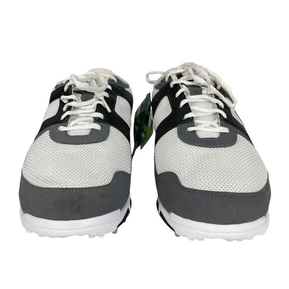 NWOB NIKE AIR RANGE Men's GOLF SHOES 418539-141 White Black Size 12W