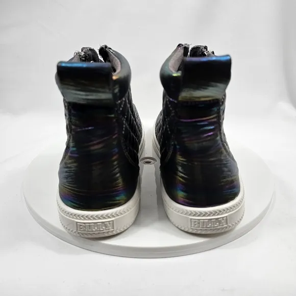 NWOT Billy Classic Quilt High Tops Sneakers Tennis Shoes Zip Graphite Rainbow 7