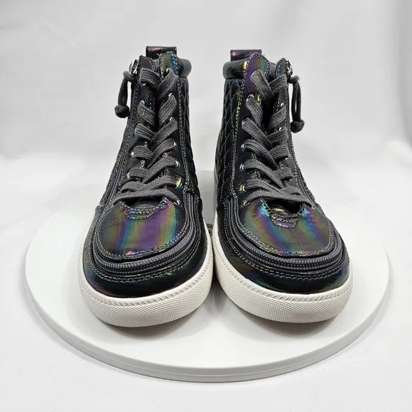 NWOT Billy Classic Quilt High Tops Sneakers Tennis Shoes Zip Graphite Rainbow 7