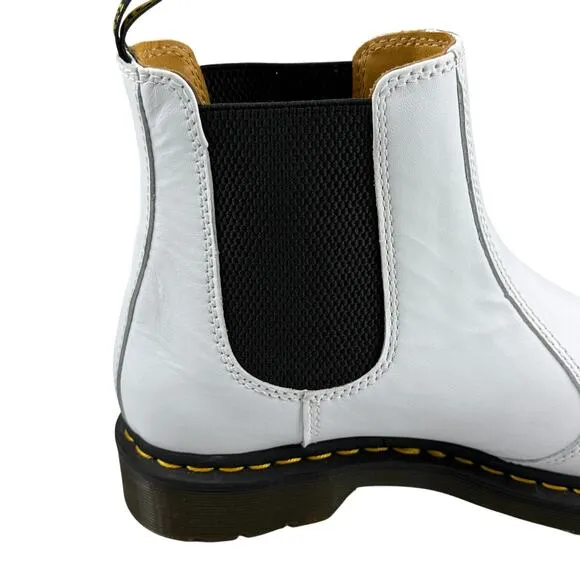 NWOT DR. MARTEN 2976 Yellow Stitch Smooth Leather Chelsea Boots Women US 11