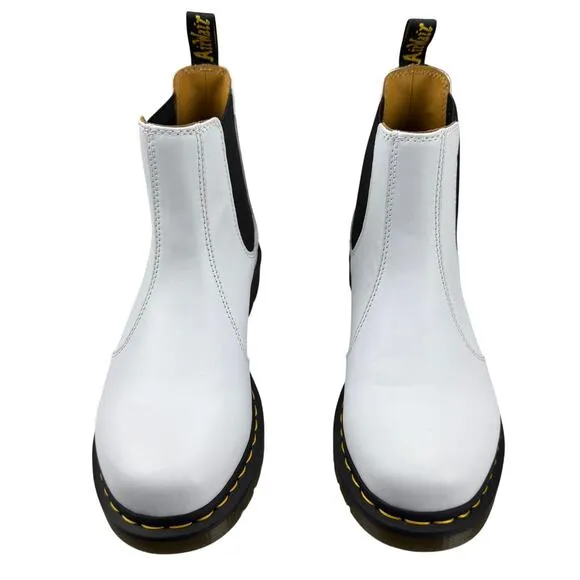 NWOT DR. MARTEN 2976 Yellow Stitch Smooth Leather Chelsea Boots Women US 11
