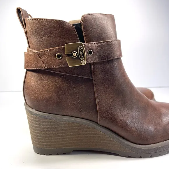 NWOT Dr. Scholl's Boots Women’s Size 8.5M Camille Wedge Ankle Boots