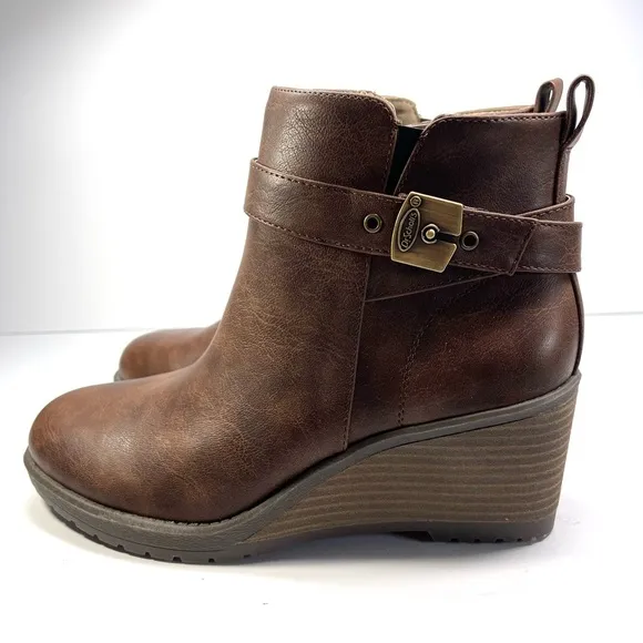NWOT Dr. Scholl's Boots Women’s Size 8.5M Camille Wedge Ankle Boots