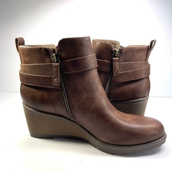 NWOT Dr. Scholl's Boots Women’s Size 8.5M Camille Wedge Ankle Boots