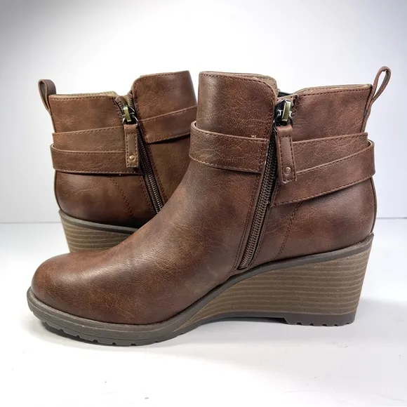 NWOT Dr. Scholl's Boots Women’s Size 8.5M Camille Wedge Ankle Boots