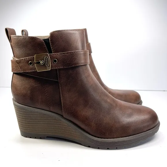 NWOT Dr. Scholl's Boots Women’s Size 8.5M Camille Wedge Ankle Boots