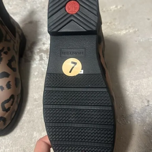 NWOT Hunter Cheetah mini rain women’s boots 🐆