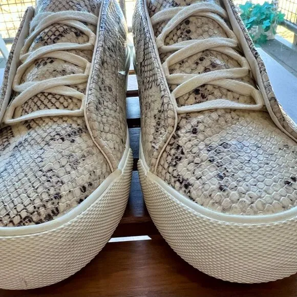 NWOT Keds Snake Print Canvas Sneakers Lace-Up / slip  On Comfort Shoes US Sz 10