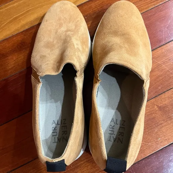 NWOT Naturalizer Yola Tan Slip On Platform Shoes/Sneakers-Suede Size 10W