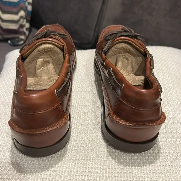 NWOT Sebago Men's “Schooner” Brown Boat Shoes Size 9 &amp; 10.5