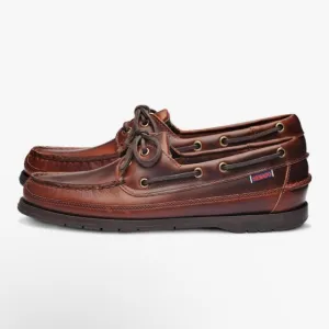 NWOT Sebago Men's “Schooner” Brown Boat Shoes Size 9 &amp; 10.5